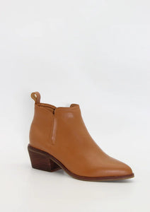 JUNE LEATHER BOOTS - TAN