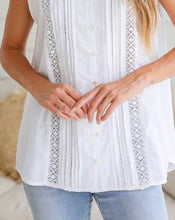 Load image into Gallery viewer, ALICE COTTON TOP - WHITE