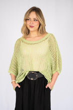 Load image into Gallery viewer, ABBI OPEN WEAVE KNIT JUMPER - AVOCADO