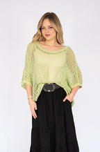Load image into Gallery viewer, ABBI OPEN WEAVE KNIT JUMPER - AVOCADO