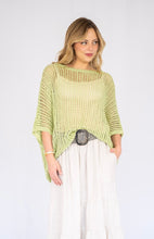 Load image into Gallery viewer, ABBI OPEN WEAVE KNIT JUMPER - AVOCADO