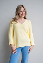 Load image into Gallery viewer, MAYA KNIT JUMPER - YELLOW - SILVER WISHES