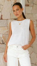 Load image into Gallery viewer, SPRING TANK IN WHITE - LITTLE LIES