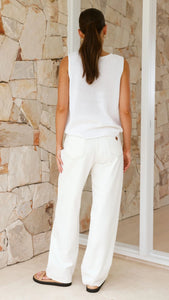 SPRING TANK IN WHITE - LITTLE LIES