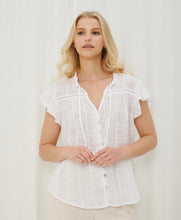 Load image into Gallery viewer, LINLEY WHITE COTTON TOP - IRIS MAXI