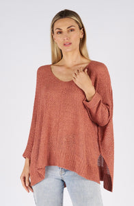 CLEO KNIT JUMPER - DUSTY ROSE