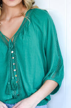 Load image into Gallery viewer, SUNSHINE COAST TOP - EMERALD GREEN