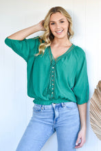 Load image into Gallery viewer, SUNSHINE COAST TOP - EMERALD GREEN