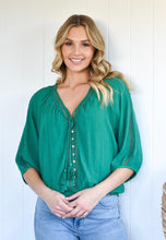 Load image into Gallery viewer, SUNSHINE COAST TOP - EMERALD GREEN