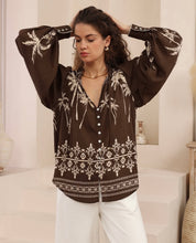 Load image into Gallery viewer, NINA BLOUSE - IRIS MAXI