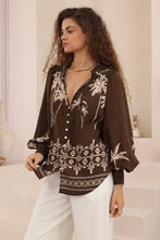 Load image into Gallery viewer, NINA BLOUSE - IRIS MAXI