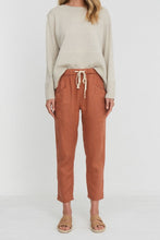 Load image into Gallery viewer, LITTLE LIES LUXE LINEN PANTS - TERRACOTTA
