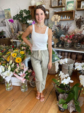 Load image into Gallery viewer, LITTLE LIES LUXE LINEN PANTS - KHAKI