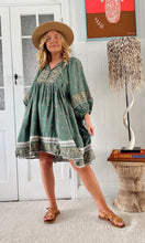 Load image into Gallery viewer, JAASE VIRIDIAN OVERSIZED ADELA DRESS