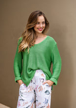 Load image into Gallery viewer, MAYA KNIT JUMPER - GREEN - SILVER WISHES