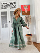 Load image into Gallery viewer, JAASE VIRIDIAN MEADOW MAXI DRESS