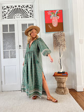Load image into Gallery viewer, JAASE VIRIDIAN MEADOW MAXI DRESS
