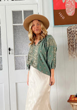 Load image into Gallery viewer, JAASE VIRIDIAN MONTIE BLOUSE