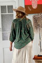 Load image into Gallery viewer, JAASE VIRIDIAN MONTIE BLOUSE