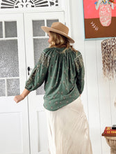 Load image into Gallery viewer, JAASE VIRIDIAN MONTIE BLOUSE