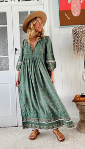 JAASE VIRIDIAN MEADOW MAXI DRESS