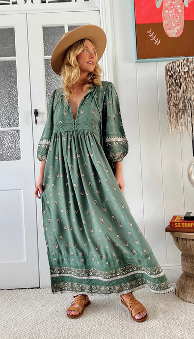 JAASE VIRIDIAN MEADOW MAXI DRESS