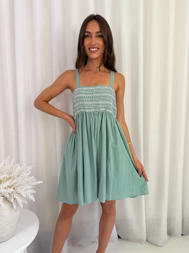 LOLA DRESS - SAGE