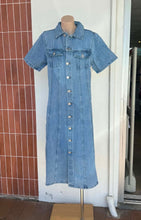 Load image into Gallery viewer, KARA DENIM MIDI DRESS
