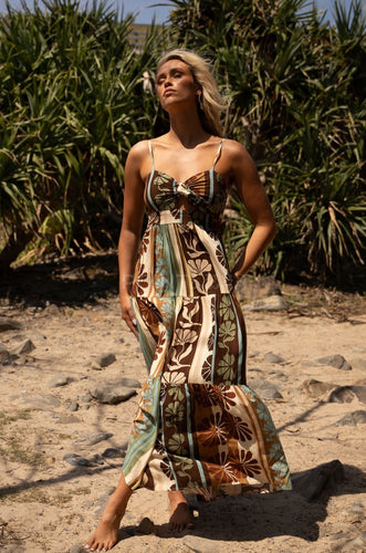 JAASE CACAO MIST BAMBI MAXI DRESS
