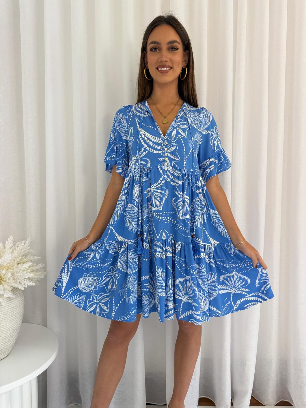 ALBA DRESS - BLUE