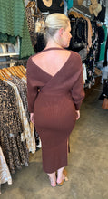 Load image into Gallery viewer, NATE KNIT DRESS - CHOCOLATE
