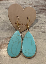 Load image into Gallery viewer, TURQUOISE GEMSTONE EARRINGS