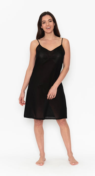 COTTON SLIP - BLACK
