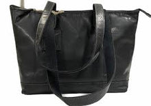 Load image into Gallery viewer, ROXY LEATHER SHOPPER BAG IN BLACK BY RUGGED HIDE