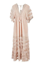 Load image into Gallery viewer, JAASE BUNGALOW LACE MAXI DRESS - SAND