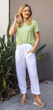 Load image into Gallery viewer, HONOUR LINEN PANTS - WHITE