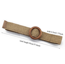 Load image into Gallery viewer, FOCUS CREAM WOVEN STRETCH BELT