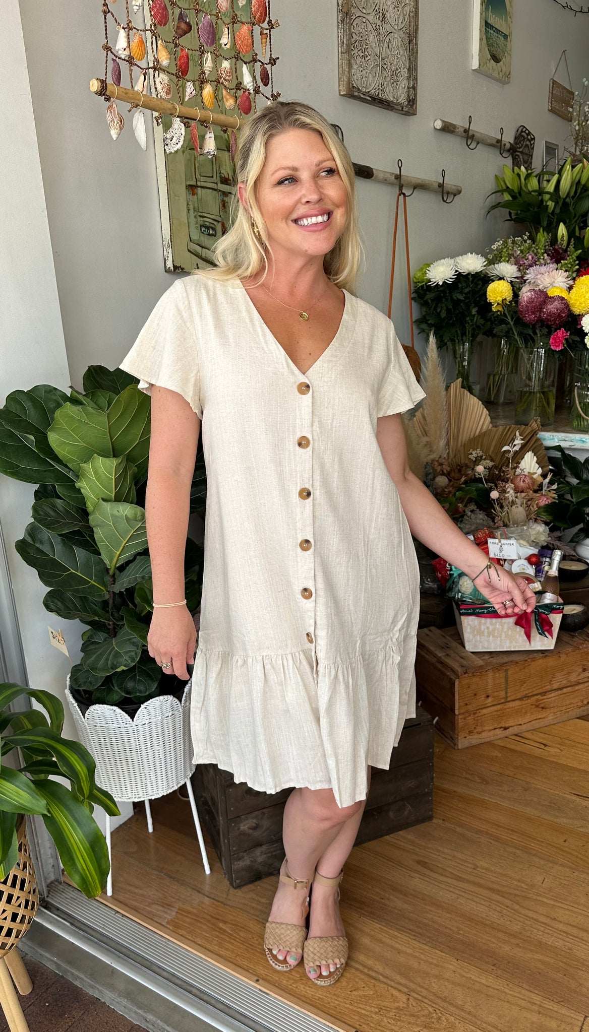 Grace and best sale co linen dress