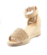 Load image into Gallery viewer, HABIT LEATHER WOVEN ESPADRILLE - NATURAL - HUMAN PREMIUM