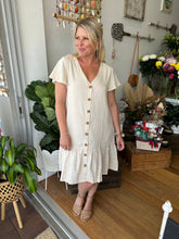 Load image into Gallery viewer, KYLIE LINEN DRESS - NATURAL