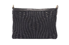 Load image into Gallery viewer, IVY WOVEN LEATHER CLUTCH BLACK BY RUGGED HIDE