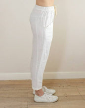 Load image into Gallery viewer, LITTLE LIES LUXE WHITE LINEN PANTS