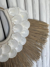 Load image into Gallery viewer, Coral shell &amp; seagrass wall hanging display