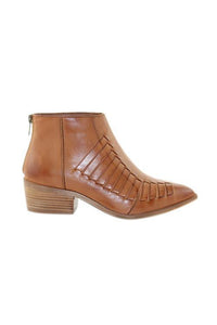 CINDY LEATHER TAN BOOTS - BY HUMAN PREMIUM