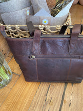 Load image into Gallery viewer, ROXY LEATHER SHOPPER BAG IN BROWN BY RUGGED HIDE