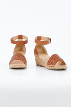 Load image into Gallery viewer, HABIT LEATHER WOVEN ESPADRILLE - TAN - HUMAN PREMIUM