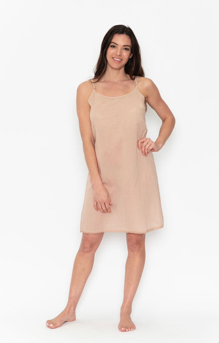 COTTON SLIP - NUDE