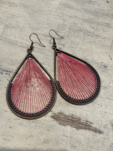 Load image into Gallery viewer, WATER DROP 100% COTTON HAND MADE EARRINGS - PINK