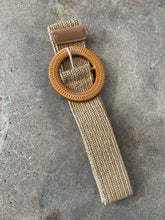 Load image into Gallery viewer, SADIE TAN WOVEN BRAIDED BELT WITH BUCKLE