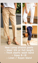 Load image into Gallery viewer, LORNA STRETCH PANTS - TAN